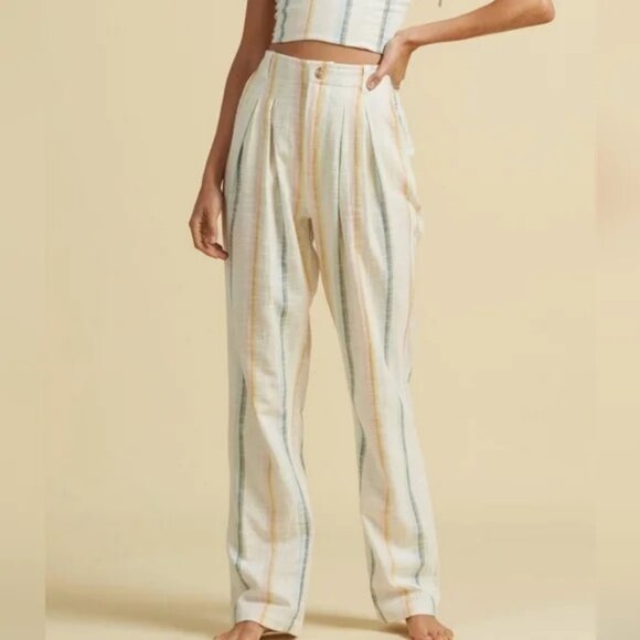 Billabong x The Salty Blonde New Moves High Rise Striped Pants Size 24 - Picture 1 of 11